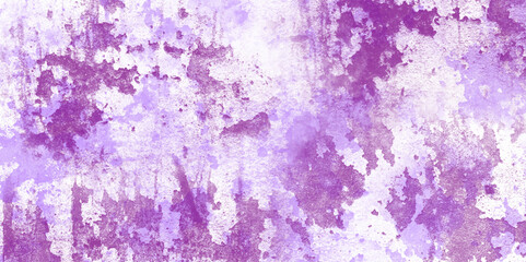 Abstract vintage rough texture grunge dark wall fragment with attritions and cracks background. ceramic plate close-up in purple tone. Сraked weathered cement wall texture Grungy rusted metal surface 