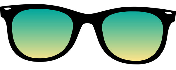 sunglasses isolated on white - obrazy, fototapety, plakaty