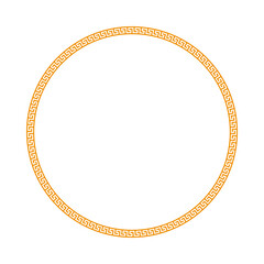 Chinese circle frame border. vector illustration element. Chinese new year traditional decor design