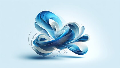 Dynamic abstract Blue Wave Business Elegance, Perfect Background for Greeting Cards, Wallpapers, Banners, and Presentations