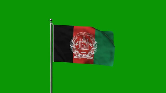 Green Screen Glory:afghanistan  Flag Animation in Progress
