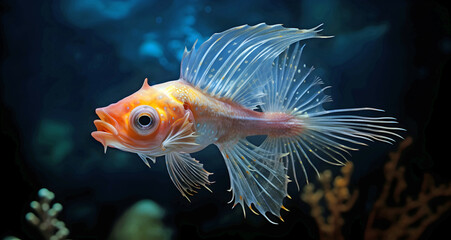 alien deep sea fish, ai generated.
