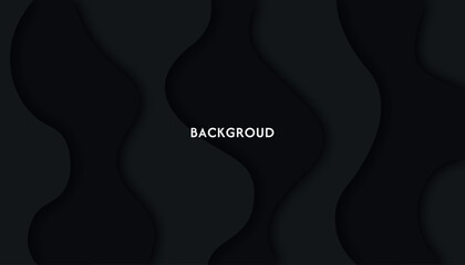 abstract minimal black wave background An elegant, expensive modern template for banners, presentations, backgrounds, decorations