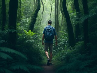 Obraz premium traveler,national walking day concept