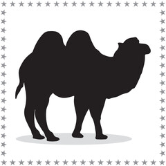 Camel Silhouette, cute Camel Vector Silhouette, Cute Camel cartoon Silhouette, Camel vector Silhouette, Camel icon Silhouette, Camel vector																									