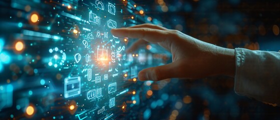 Interact seamlessly with the cloud using a futuristic touch interface that feels like science fiction brought to life.
