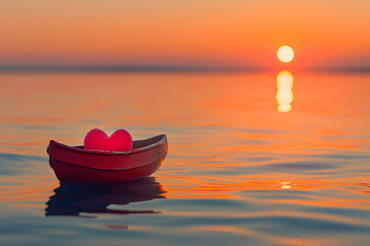 A lonely heart sails by boat to find its true love