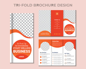 Professional Tri fold Brochure Vector template
