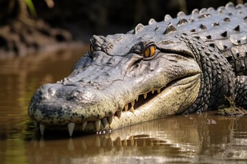 Fototapeta premium Crocodile group on the farm.