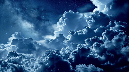 Obraz premium Blue Sky with Clouds 