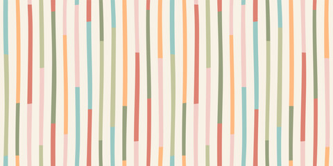 Abstract seamless pattern with stripes. Retro style. Modern abstract design for paper, cover, fabric, interior decor and other