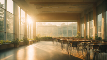 Eco-friendly classroom, nature 