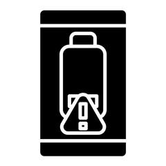 Battery alert icon vector image. Can be used for Mobile UI & UX.