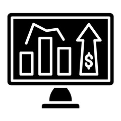 Online Statistics icon vector image. Can be used for Business & Economy.