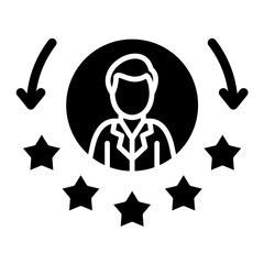 Experience icon vector image. Can be used for Human Resource.