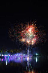 Beautiful fireworks in The Lake