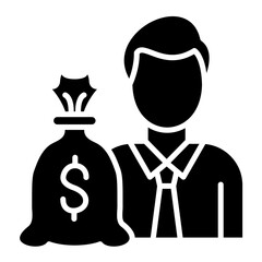 Investor icon vector image. Can be used for Entrepreneurship.