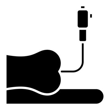 Colonoscopy icon vector image. Can be used for Health Checkup.