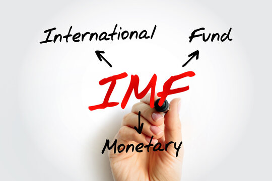IMF - International Monetary Fund acronym, business concept background