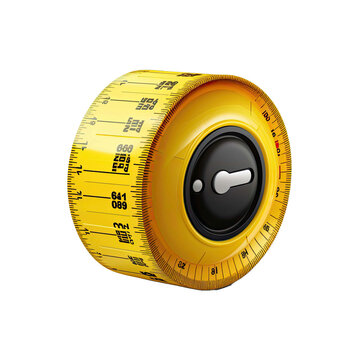  Measuring tape isolated on transparent background