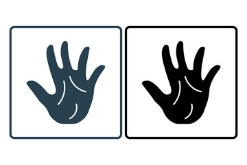 Obraz premium high-five hands icon. icon related to graduation and achievement. suitable for web site, app, user interfaces, printable etc. solid icon style. simple vector design editable