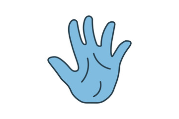 Obraz premium high-five hands icon. icon related to graduation and achievement. suitable for web site, app, user interfaces, printable etc. flat line icon style. simple vector design editable
