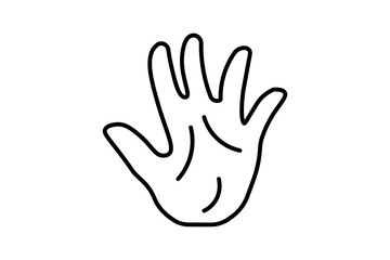 high-five hands icon. icon related to graduation and achievement. suitable for web site, app, user interfaces, printable etc. line icon style. simple vector design editable