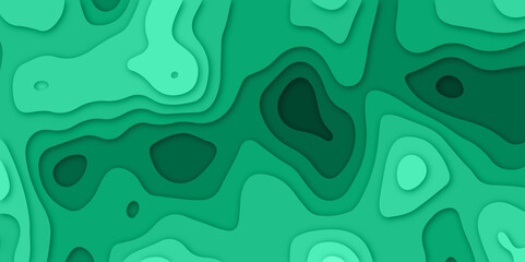 Fototapeta premium Abstract illustration of a splash. Paper cut background. Abstract realistic paper decoration