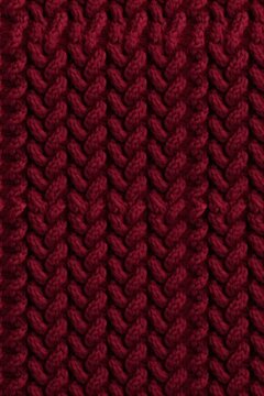 Cozy and comforting seamless pattern featuring a warm and inviting knit sweater texture in a soft maroon color