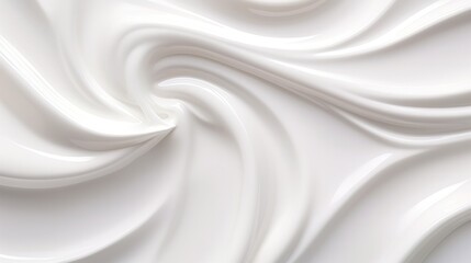 Fototapeta premium White cream texture for applying the face skin and body on background. white lotion for advertising Beauty skin care products. advertisement cream, milk, cheese, yogurt