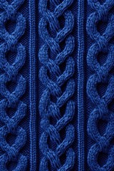 Cozy and comforting seamless pattern featuring a warm and inviting knit sweater texture in a soft cobalt color