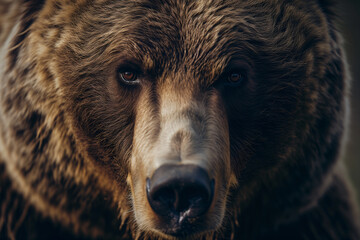 close up portrait of a bear 