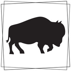 Buffalo Silhouette, cute Buffalo Vector Silhouette, Cute Buffalo cartoon Silhouette, Buffalo vector Silhouette, Buffalo icon Silhouette, Buffalo vector																									