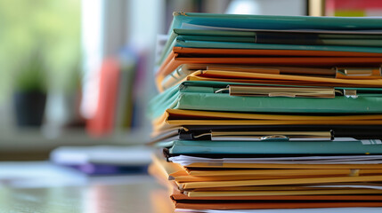 Une pile de documents