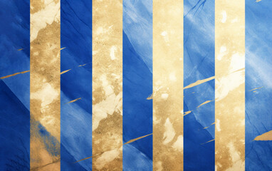 luxury wallpaper. Blue and gold vertical line background.