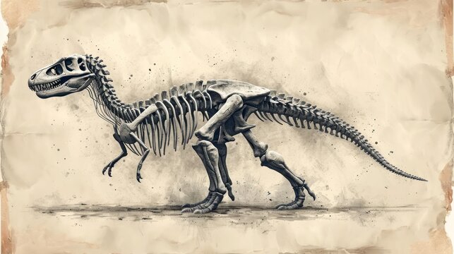10+ Dino Bones Drawing
