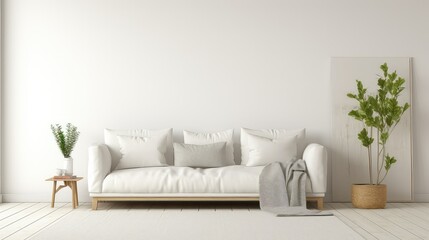 Fototapeta na wymiar modern white interior background illustration neutral bright, simple elegant, contemporary spacious modern white interior background