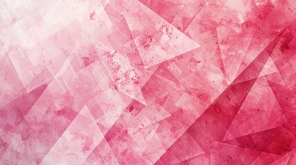 Modern abstract design of pink and white background with layers of texture of triangles - obrazy, fototapety, plakaty