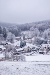 Kleine Winterwanderung im verschneiten Thüringer Wald bei Floh-Seligenthal - Thüringen - Deutschland