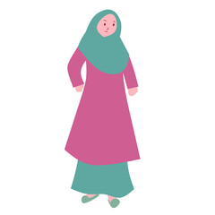 Girl in fashion moslem