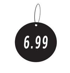 Price Tag displaying value of 6.99. 
