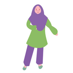 girl hijab with pant