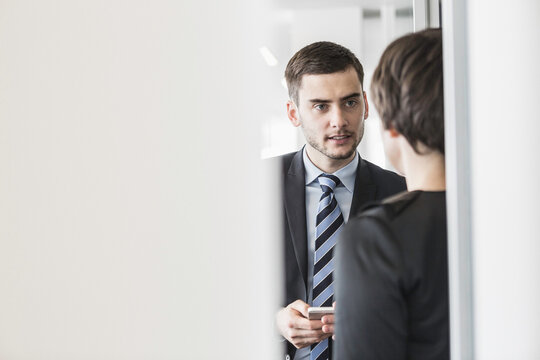 Business people meeting front of meeting room