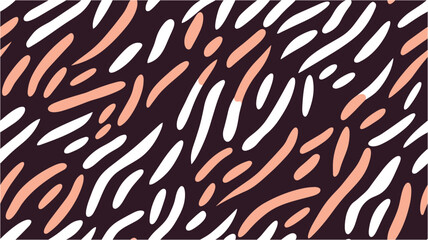 Hand drawn texture abstract background. Wavy stripes pattern. Hand drawn abstract background. Paint brush style. Seamless pattern. Seamless pattern with hand drawn doodle snakes.