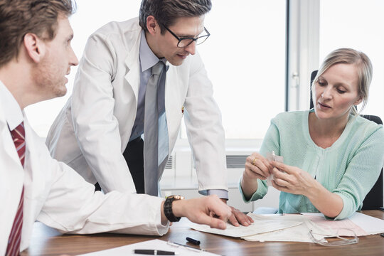 meeting in a pharmaceutical company