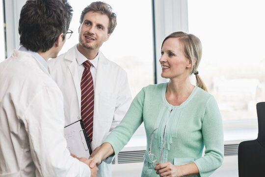 meeting in a pharmaceutical company