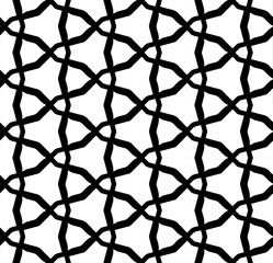 Naklejka premium Black seamless abstract pattern. Overlay for background and backdrop. Ornamental design. PNG graphic illustration with transparent background.