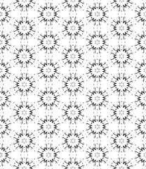 Black seamless abstract pattern. Overlay for background and backdrop. Ornamental design. PNG graphic illustration with transparent background.