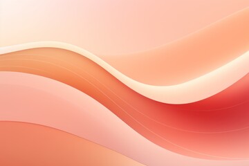Graphic design background with modern soft curvy waves background design with light peach, dim peach, and dark peach color