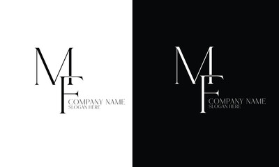 letter MF minimalist logo for business, logo and brand identity, corporate logo,  logo 